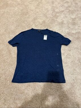 John Varvatos Navy Short-Sleeve Crewneck Tee